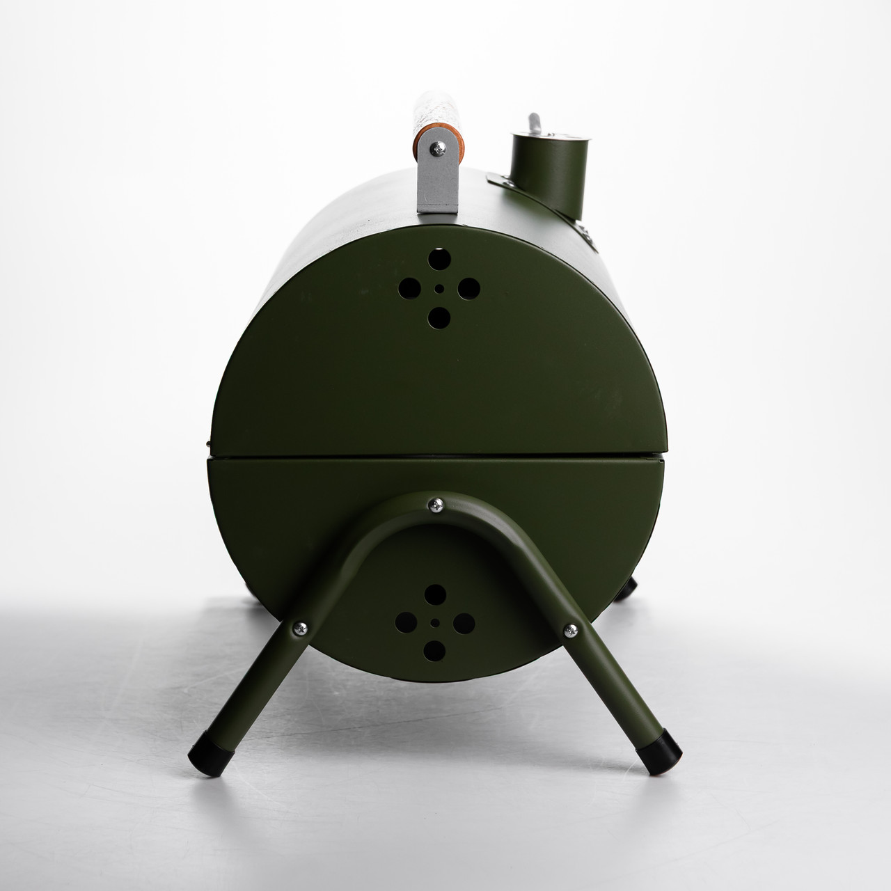 Вугільний гриль двосторонній портативний з решіткою 38x25x35 см зелений BQ-2 - Зображення 5