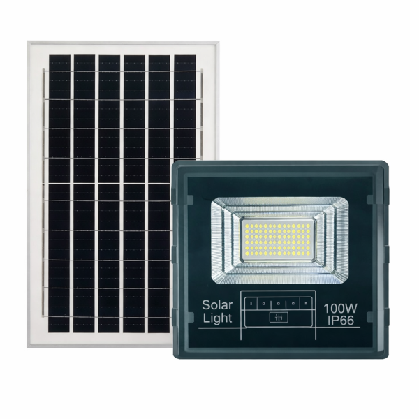 Вуличний LED ліхтар на сонячних батареях 200х55мм, 60 LED, 100 Вт, з сонячною панеллю HP-5-73