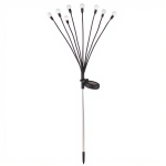 Вуличний світильник ґрунтовий декоративний 8 LED із сонячною панеллю 2 штуки в наборі для саду кемпінгу світлодіодний HP-L-10