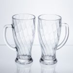 Набір скляних кухлів для пива Glass Mug, 2 шт, по 420 мл HP-17-59