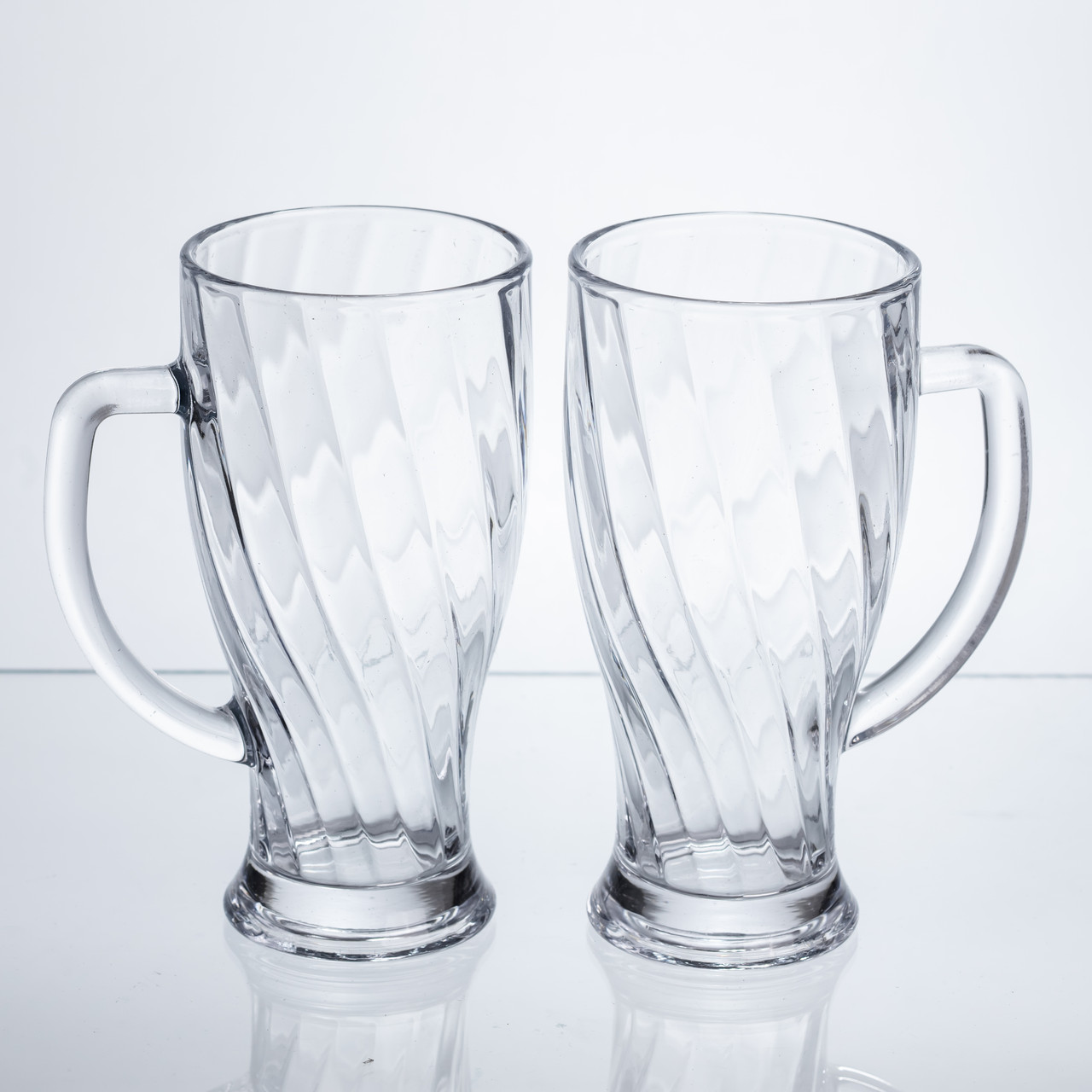 Набір скляних кухлів для пива Glass Mug, 2 шт, по 420 мл HP-17-59 - Зображення 1