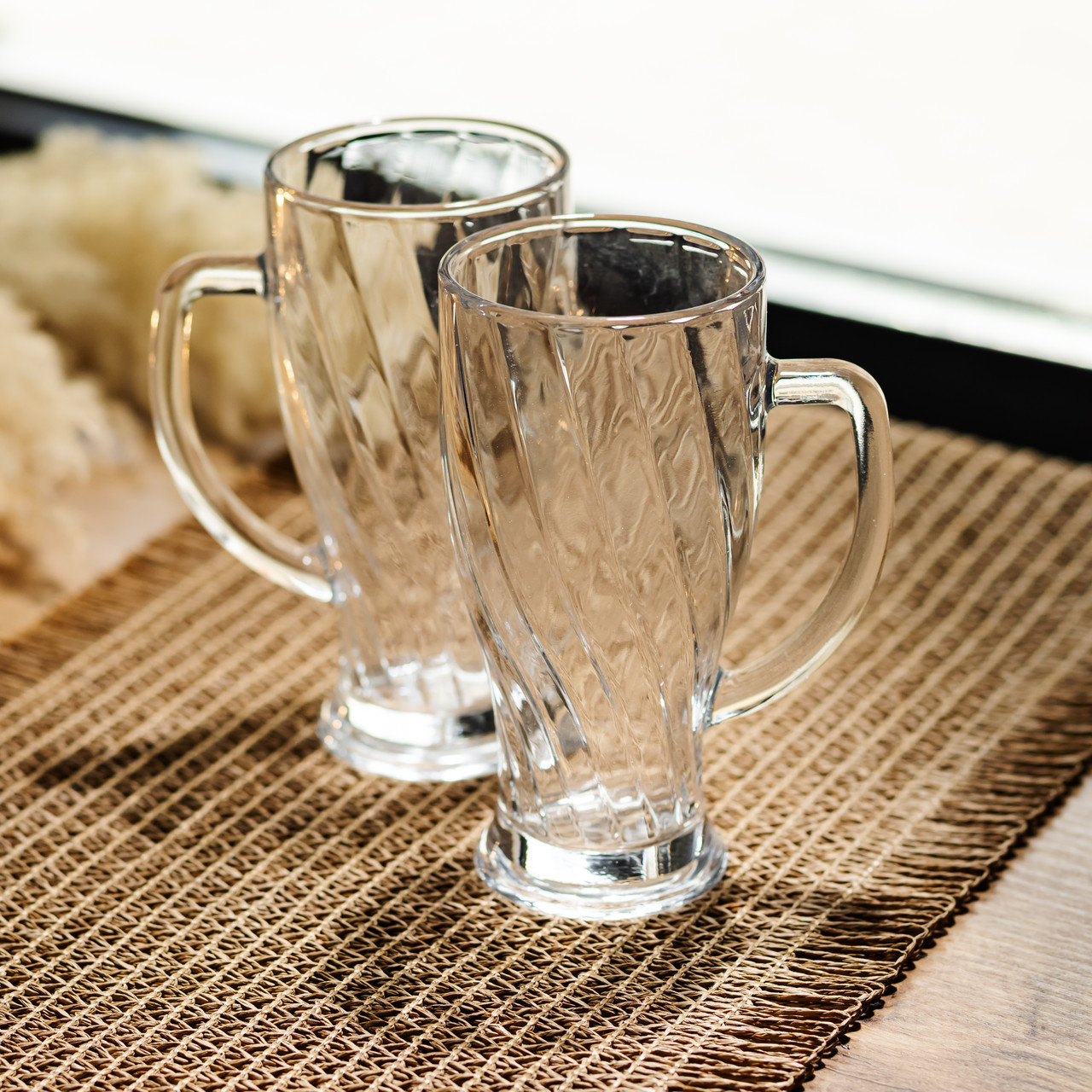 Набір скляних кухлів для пива Glass Mug, 2 шт, по 420 мл HP-17-59 - Зображення 2