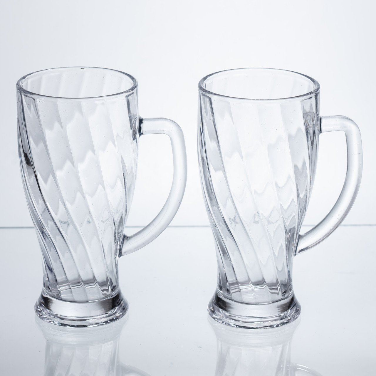 Набір скляних кухлів для пива Glass Mug, 2 шт, по 420 мл HP-17-59 - Зображення 4