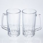 Набір скляних кухлів для пива Patterned Stein, 2 шт. по 530 мл HP-17-61
