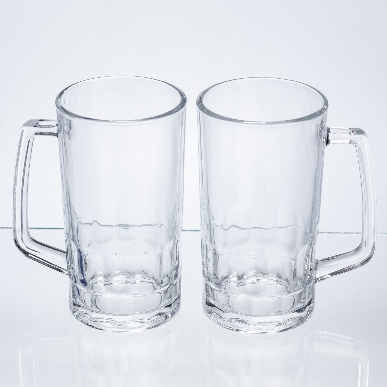 Набір скляних кухлів для пива Patterned Stein, 2 шт. по 530 мл HP-17-61 - Зображення 1
