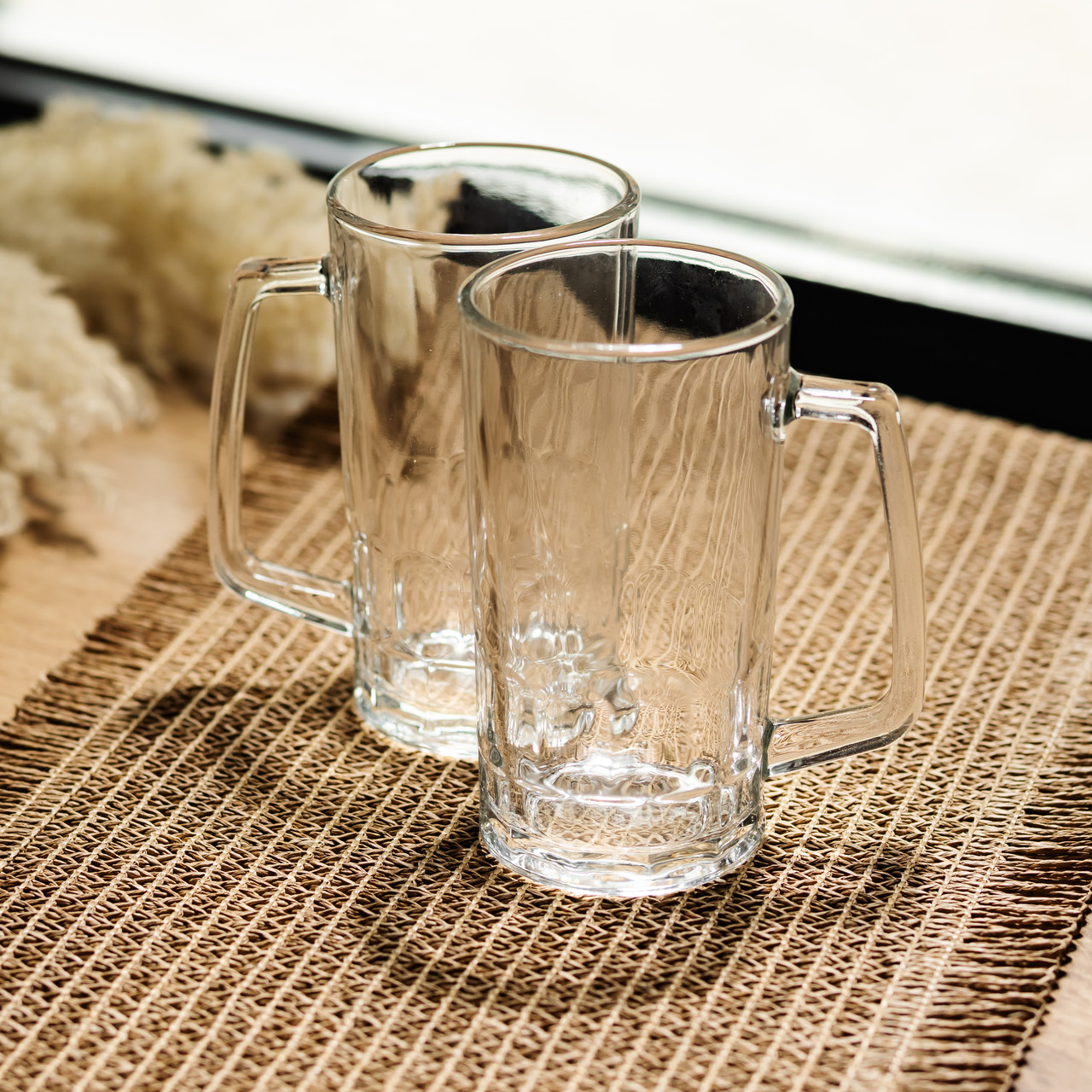 Набір скляних кухлів для пива Patterned Stein, 2 шт. по 530 мл HP-17-61 - Зображення 2