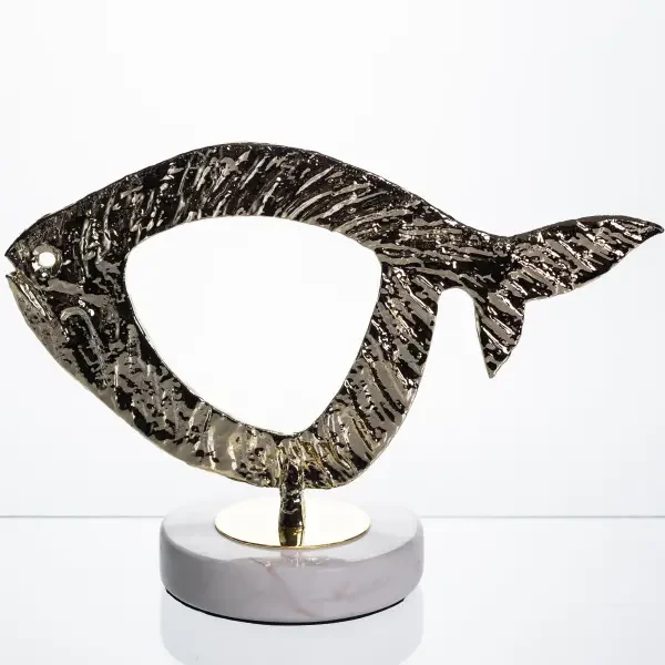 Декоративна фігурка Modern Fish 25х10х18 см, металева HP-7-21 - Зображення 3