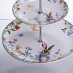 Порцелянова етажерка Garden Rabbits для фруктів та десертів 23*24 см HP-7323-6 - Зображення 4