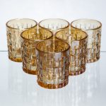 Набір чарок для міцних напоїв Shot glass 6 шт. по 75 мл коричневий HP-17-37