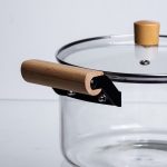 Прозора скляна каструля 3.5 л з кришкою – стильний кухонний посуд з боросилікатного скла HP-34-108 - Зображення 3