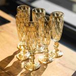 Набір келихів для шампанського Citrine, 6 штук по 180 мл, HP-19-280 - Зображення 3