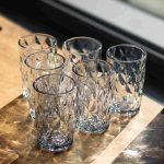 Набір склянок Diamond Blue, 6 штук по 300 мл, HP-19-276 – прозорі склянки для напоїв, лимонадів та газованки - Зображення 3