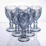 Набір чарок Diamond Blue (6 штук, 40 мл) - прозорі чарки для міцних напоїв і коктейлів