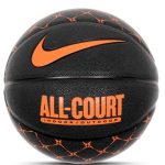 Баскетбольний м'яч Nike EVERYDAY ALL COURT 8P GRAPHIC DEFLATED ANTHRACITE/TOTAL ORANGE/BLACK розмір 7 (N.100.4370.035.07)
