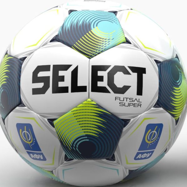 Футзальний м'яч Select Futsal Super FIFA v26, біло-синій, розмір 4