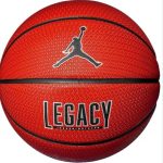 Баскетбольний м'яч Nike JORDAN LEGACY 2.0 8P DEFLATED AMBER/BLACK/METALLIC SILVER/BLACK, розмір 6