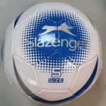 Футбольний м'яч Slazenger AC білий/королівський синій/срібний/чорний, розмір 5
