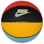 Баскетбольний м’яч Nike ALL COURT 2.0 8P G ANTETOKOUNMPO DEFLATED чорний, жовтий, синій, червоний, розмір 7 (N.100.4138.824.07) - Зображення 2