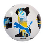Футбольний м'яч Puma Orbita UPL (MS) білий, чорний, жовтий, блакитний Уні 5