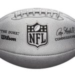 М'яч для американського футболу Wilson Duke metallic edition OS FB silver
