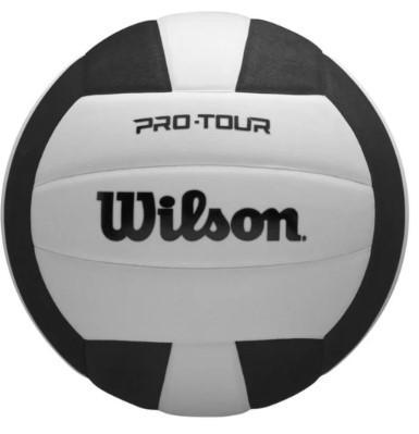 44006993486656_53f467ed3d М'яч волейбольний Wilson PRO TOUR VB NEW Black/White OF - Зображення 1