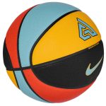 Баскетбольний м’яч Nike ALL COURT 2.0 8P G ANTETOKOUNMPO DEFLATED чорний, жовтий, синій, червоний, розмір 7 (N.100.4138.824.07) - Зображення 3