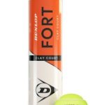 Тенісні м'ячі Dunlop Fort Clay Court 4B у пластиковій банці