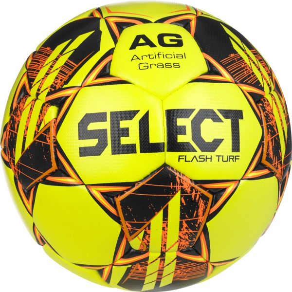 Футбольний м'яч Select FLASH TURF v23 жовто-помаранчевий Уні 5