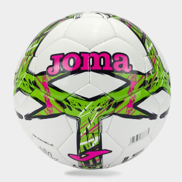 Футбольний м'яч Joma DALI III зелений, рожевий, розмір 5