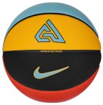 Баскетбольний м’яч Nike ALL COURT 2.0 8P G ANTETOKOUNMPO DEFLATED чорний, жовтий, синій, червоний, розмір 7 (N.100.4138.824.07)