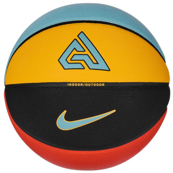 М'яч баскетбольний Nike ALL COURT 2.0 8P G ANTETOKOUNMPO DEFLATED black, yellow, blue, red size 7 (N.100.4138.824.07)