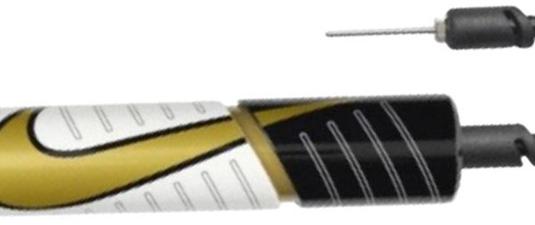 Насос Nike ESSENTIAL BALL PUMP INTL білий, чорний One Size (N.000.1484.180.NS)