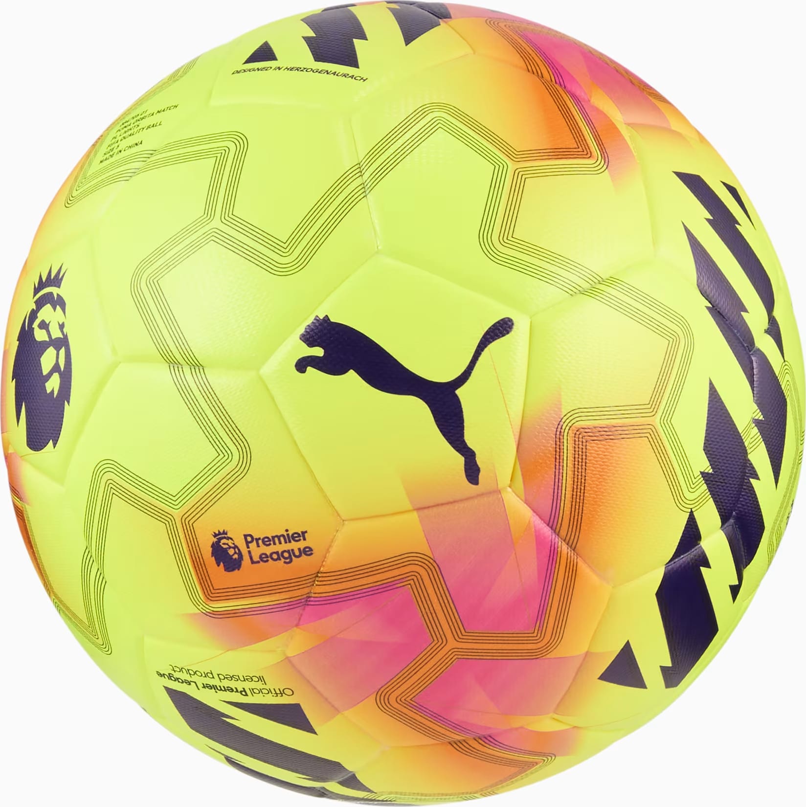 93010356388536_d328afe235 Футбольний м'яч Puma Match PL Lights (FIFA Qty) жовтий 5 (084705-01) - Зображення 1