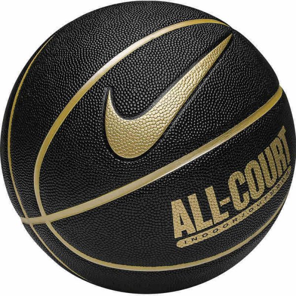 Баскетбольний м'яч Nike EVERYDAY ALL COURT 8P DEFLATED BK/METALLIC GOLD/BLACK/METALLIC GOLD, розмір 7 (N.100.4369.070.07)