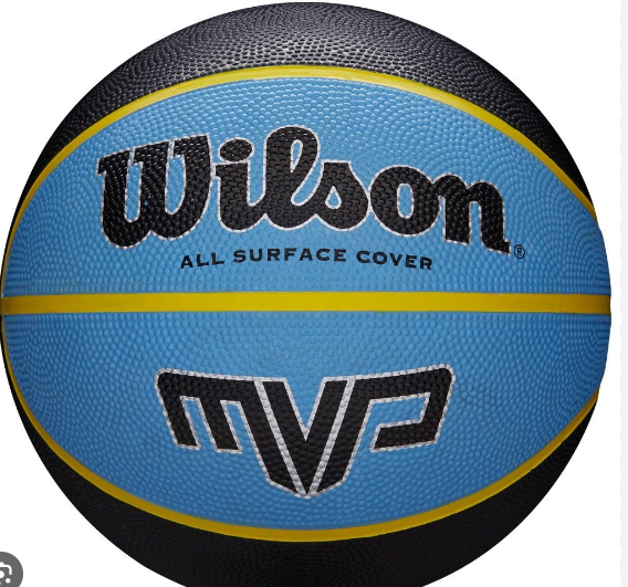 98718964586746_4f3f72bd22 М'яч баскетбольний Wilson MVP 275 black/blue size 5 - Зображення 1