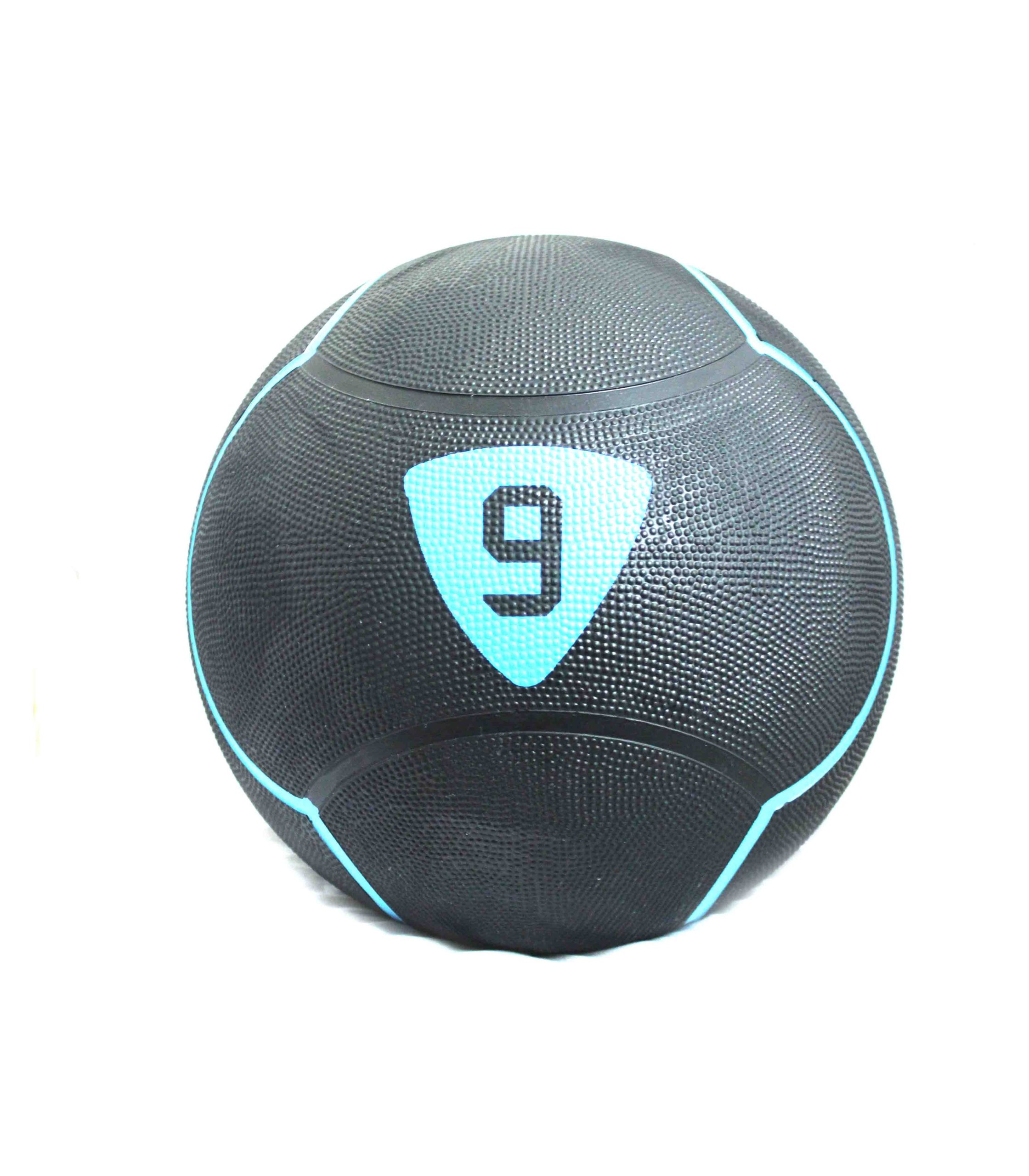 99066246696221_15aa21b5a9 Медбол SOLID MEDICINE BALL чорний 9кг (LP8110-9) - Зображення 1