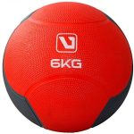 Медбол MEDICINE BALL червоний, чорний 6кг-241мм (LS3006F-6)