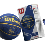 Баскетбольний м'яч у подарунковій коробці з насосом Wilson NBA TEAM TIEDYE BSKT GS WARRIORS розмір 7