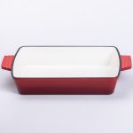 Чавунна форма для запікання 3 л червоного кольору Yiwu HP-FLG-16 RED
