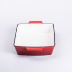 Чавунна форма для запікання 3 л червоного кольору Yiwu HP-FLG-16 RED - Зображення 3