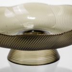 Скляна фруктовниця на ніжці 23 см кругла Yiwu HP-34-116 - Зображення 5
