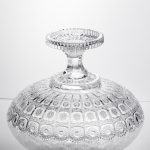 Скляна фруктовниця на ніжці Queen Lace 32 см під кришталь Yiwu HP-34-47 - Зображення 5