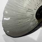 Скляна фруктовниця "Gold & Grey" 24 см на золотій ніжці Yiwu HP-34-118 - Зображення 5