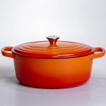 Емальована гусятниця з чавуну 6 л, помаранчева Yiwu HP-FLG-17 ORANGE