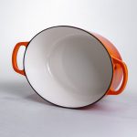 Емальована гусятниця з чавуну 6 л, помаранчева Yiwu HP-FLG-17 ORANGE - Зображення 4