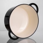 Емальована чавунна каструля 4 л, чорний Yiwu HP-FLG-1 BLACK - Зображення 5