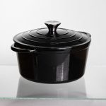 Емальована чавунна каструля 4 л, чорний Yiwu HP-FLG-1 BLACK - Зображення 6