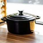 Емальована чавунна каструля 5 л, чорна Yiwu HP-FLG-2 BLACK - Зображення 2