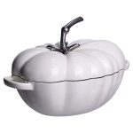 Емальована чавунна каструля Iron Tomato 2,5 л, біла Yiwu HP-FLG-20 BEIGE - Зображення 6