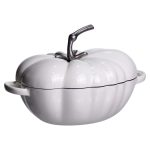 Емальована чавунна каструля Iron Tomato 2,5 л, біла Yiwu HP-FLG-20 BEIGE - Зображення 7